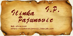 Ilinka Pajunović vizit kartica